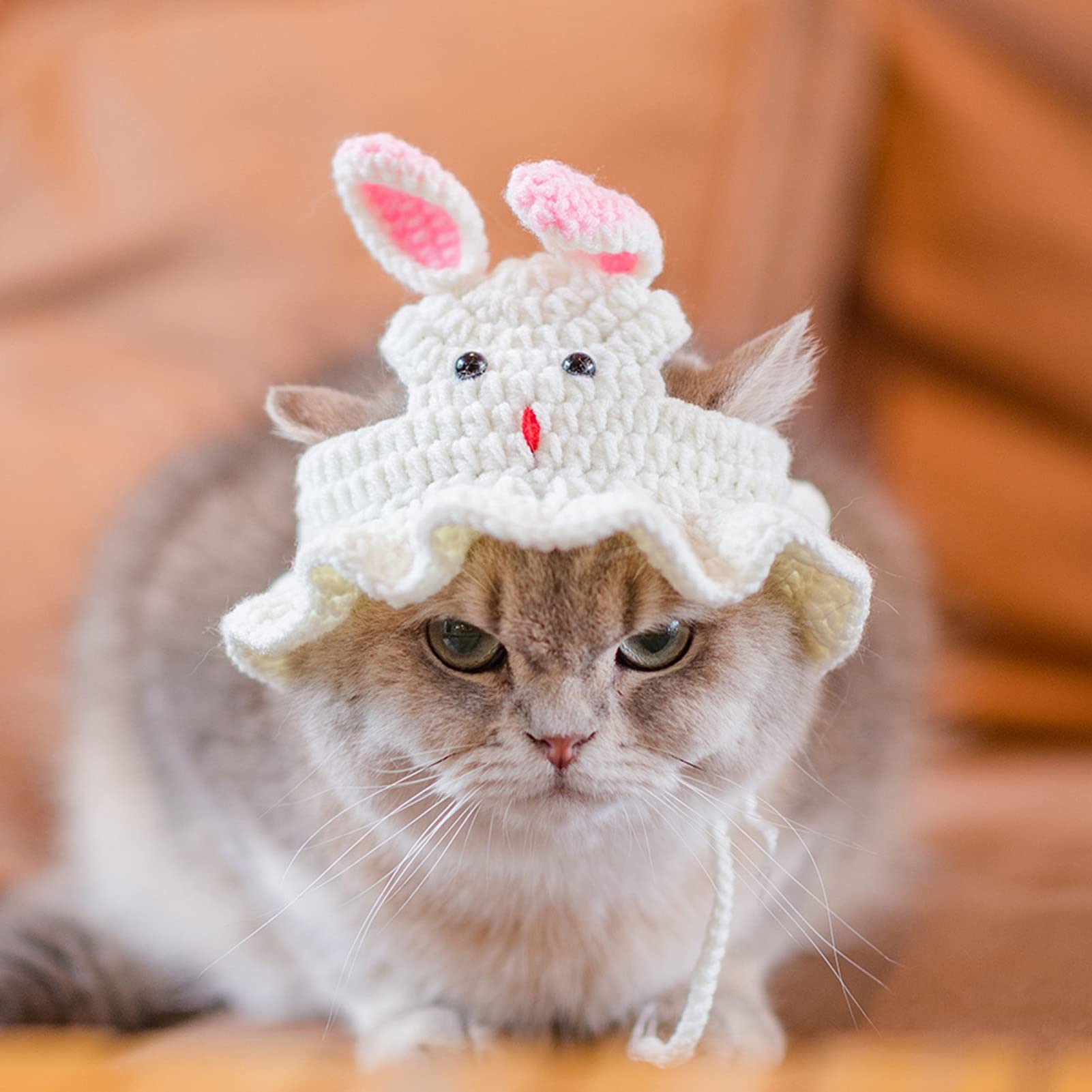 小物 ANDWANG Fluffy cat knit hat andwang Fluffy cat knit hat